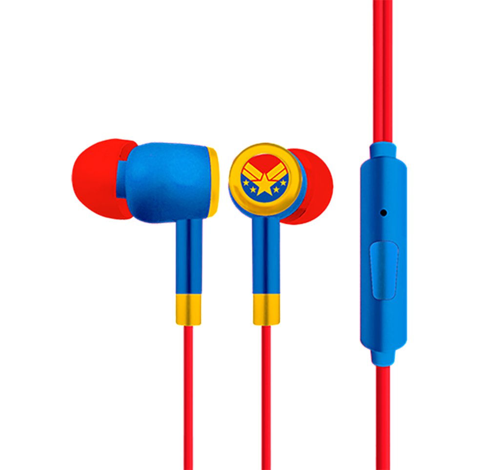 Auriculares Diseño Capitana Marvel