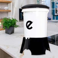 Ecofiltro Plástico Blanco Y Negro 22 L - Ecofiltro