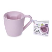 Set De Tazas De Silicón Rosado Diseño Oso 200 Ml - Melli Baby
