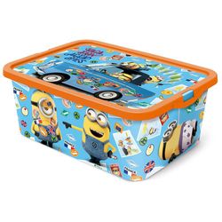 Caja Click Multicolor Mediana 13 L - Minions