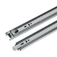 Set De Rieles De Acero Para Gaveta 4.5 X 60 Cm 22 Kg 2 Pzas - Hermex
