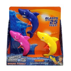 Set De Lanzadores De Agua Diseño Tiburón 3 Pzas - Buzz Bee