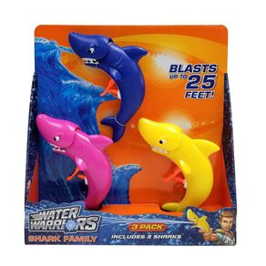 Set De Lanzadores De Agua Diseño Tiburón 3 Pzas - Buzz Bee