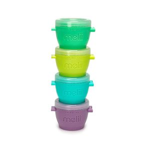 Set De Recipientes Entrelazables Snap&Go 4 Oz 4 Pzas - Melli Baby