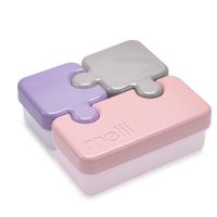 Recipientes Rompecabezas Rosados 3 Pzas - Melli Baby