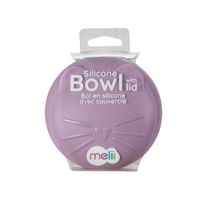 Recipiente Para Snack De Silicón Morado Diseño Gato - Melli Baby