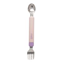 Cuchara Y Tenedor 2 En 1 Rosado - Melli Baby