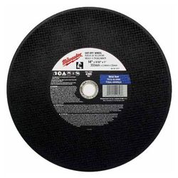 Disco Para Corte Metal 14 X 3/32 X 1 Plg - Milwaukee Electric