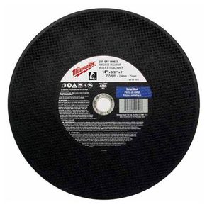 Disco Para Corte Metal 14 X 3/32 X 1 Plg - Milwaukee Electric