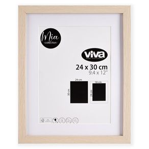 Marco Para Foto Color Madera Clara 24 X 30 Cm - Viva