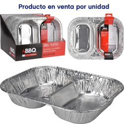 Set De Moldes De Aluminio Con Divisiones 2 Pzas