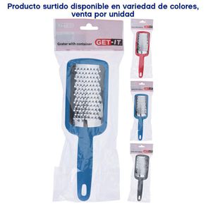 Rallador De Acero Inoxidable Con Mango Plástico Colores Surtidos
