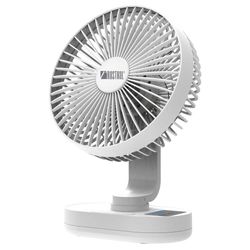 Ventilador Para Escritorio Recargable Blanco De 8 Plg - Rosthal