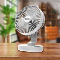 Ventilador Para Escritorio Recargable Blanco De 8 Plg - Rosthal