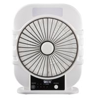 Ventilador Para Escritorio Recargable Blanco Y Negro De 8 Plg - Rosthal