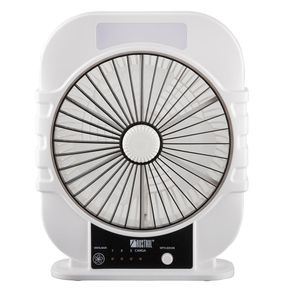 Ventilador Para Escritorio Recargable Blanco Y Negro De 8 Plg - Rosthal
