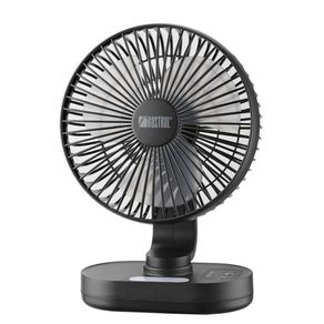 Ventilador Para Escritorio Recargable Negro De 8 Plg - Rosthal