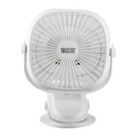 Ventilador Para Escritorio Recargable Blanco De 5 Plg - Rosthal
