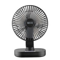 Ventilador Para Escritorio Recargable Negro De 8 Plg - Rosthal