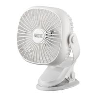 Ventilador Para Escritorio Recargable Blanco De 5 Plg - Rosthal