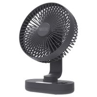 Ventilador Para Escritorio Recargable Negro De 8 Plg - Rosthal