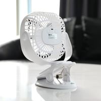Ventilador Para Escritorio Recargable Blanco De 5 Plg - Rosthal