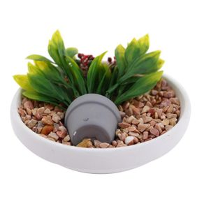Planta Artificial Decorativa Con Piedras 16 X 9.5 Cm - Concepts