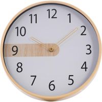 Reloj De Pared A Batería Blanco Y Amarillo 30X30X4 Cm - Concepts