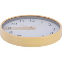 Reloj De Pared A Batería Blanco Y Amarillo 30X30X4 Cm - Concepts