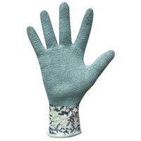 Guantes De Látex Celeste Con Diseño De Flores - Digz Varias Tallas