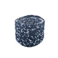 Canasta De Tela Con Pote Azul - Concepts Varios Tamaños