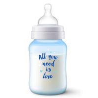 Biberón Classic Celeste Anticólio 9 Oz - Avent