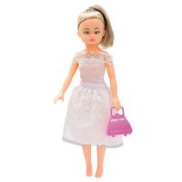 Muñeca Cherry Novia De Plástico Vestido Con Encaje - Anjo