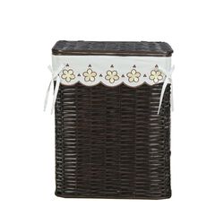 Canasta Rectangular De Mimbre 39X29X53 Cm - Viva