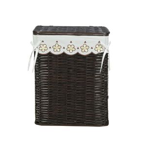 Canasta Rectangular De Mimbre 39X29X53 Cm - Viva