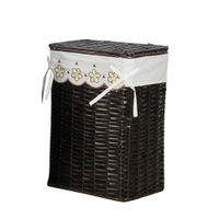 Canasta Rectangular De Mimbre 39X29X53 Cm - Viva