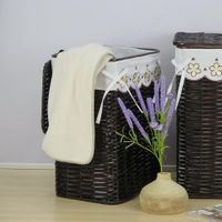 Canasta Rectangular De Mimbre 39X29X53 Cm - Viva