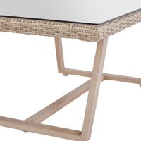 Set de Jardín Sillones y Mesa Ratán Beige 5 personas - Naterial