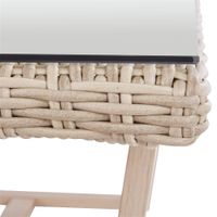 Set de Jardín Sillones y Mesa Ratán Beige 5 personas - Naterial