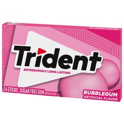 Goma De Mascar Sabor Chicle Sin Azúcar 14 Unidades - Trident
