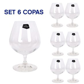 Set De Copas De Vidrio Para Brandy 13.5 Oz 6 Pzas - Crystalex