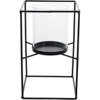 Portavelas De Metal De 12.50X12.50X20 Cm - Concepts