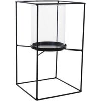 Portavelas De Metal De 15X15X26 Cm - Concepts