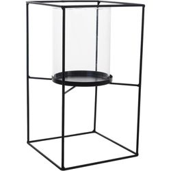 Portavelas De Metal De 15X15X26 Cm - Concepts