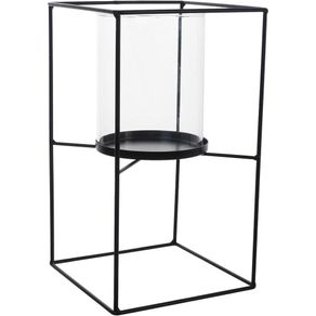 Portavelas De Metal De 15X15X26 Cm - Concepts