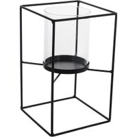 Portavelas De Metal De 12.50X12.50X20 Cm - Concepts