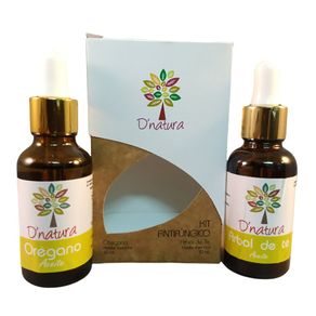 Kit De Aceites Esenciales Antifúngicos Árbol De Té Y Orégano 60 Ml - D Natura