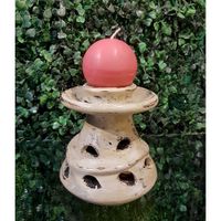 Vela Esférica Coral Aroma Lavanda De 6.35 Cm - Pilandros