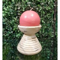 Vela Esférica Coral Aroma Lavanda De 7.52 Cm - Pilandros