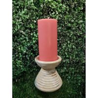 Vela Cilíndrica Coral Aroma Lavanda De 6.35X15.24 Cm - Pilandros
